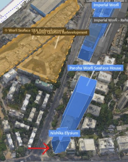 Nishika Elysium plot outlined on the Rexray View Map