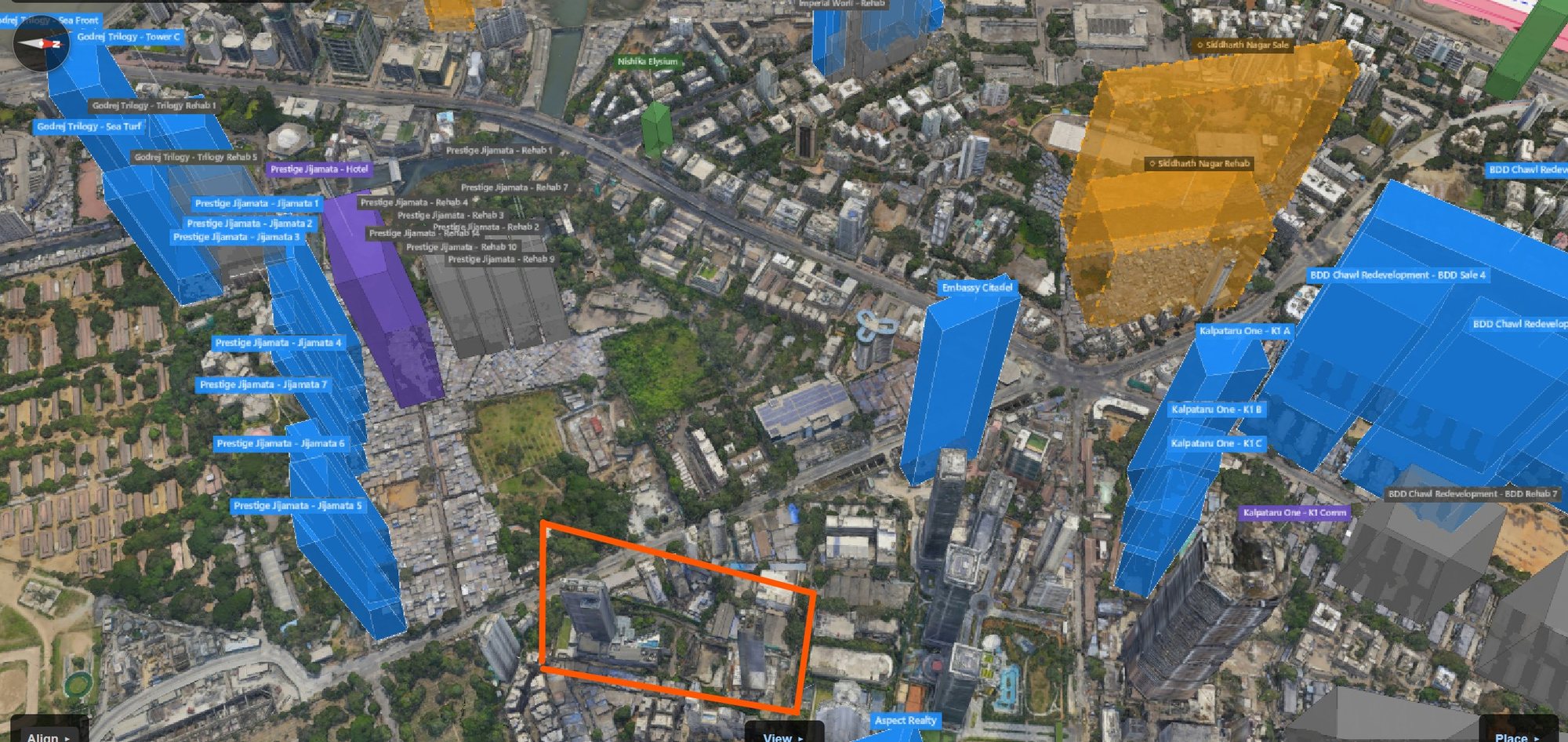 Rexray View Map: Four Seasons and its surrounding development modelled at 2032