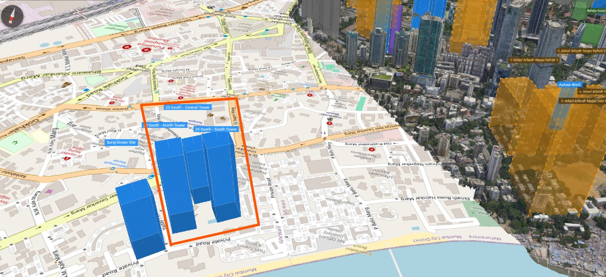 Rexray View Map: 25 South and its surrounding development modelled at 2032