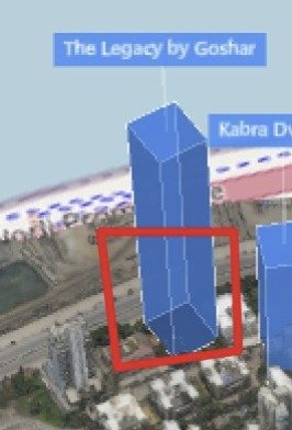 Goshar The Legacy plot outlined on the Rexray View Map