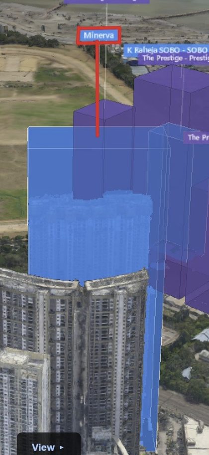Minerva plot outlined on the Rexray View Map