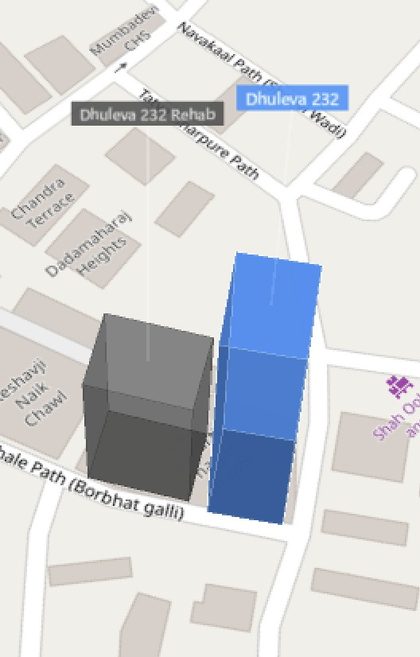 232 Dhuleva plot outlined on the Rexray View Map