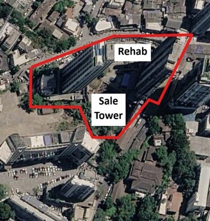 Shapoorji Pallonji The Odyssey plot outlined on the Rexray View Map