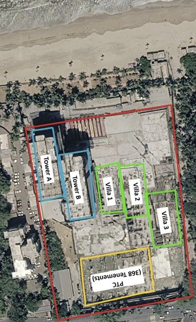 Lodha Avalon - Tower B plot outlined on the Rexray View Map