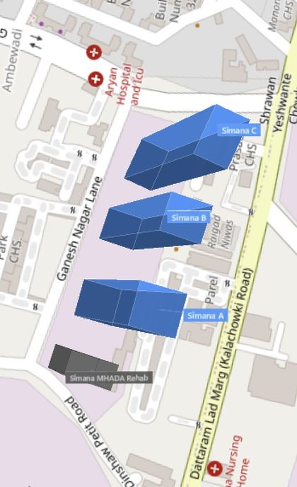 Simana plot outlined on the Rexray View Map