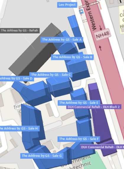 The Address by GS plot outlined on the Rexray View Map