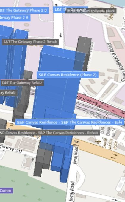 The Canvas Residences plot outlined on the Rexray View Map