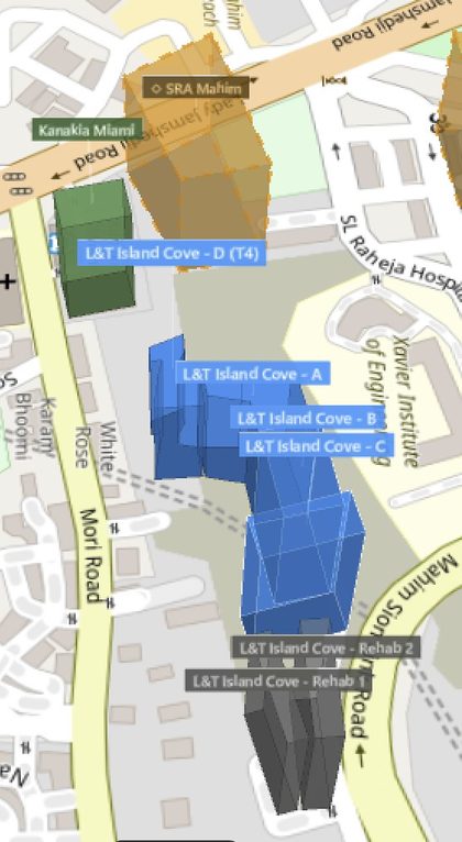 L&T Island Cove plot outlined on the Rexray View Map
