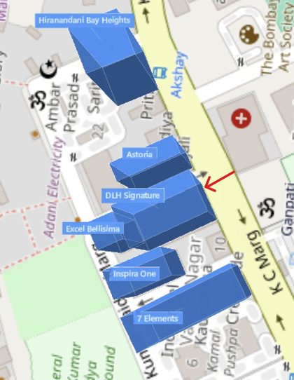 DLH Signature plot outlined on the Rexray View Map