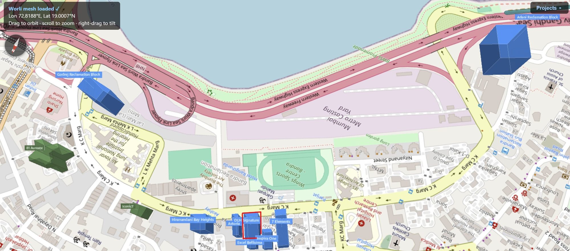 Rexray View Map: DLH Signature and its surrounding development modelled at 2032