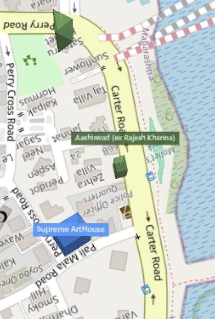 Supreme ArtHouse plot outlined on the Rexray View Map