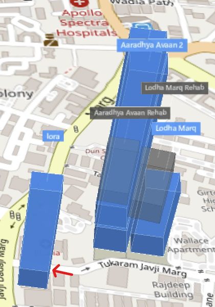 Verain Iora plot outlined on the Rexray View Map