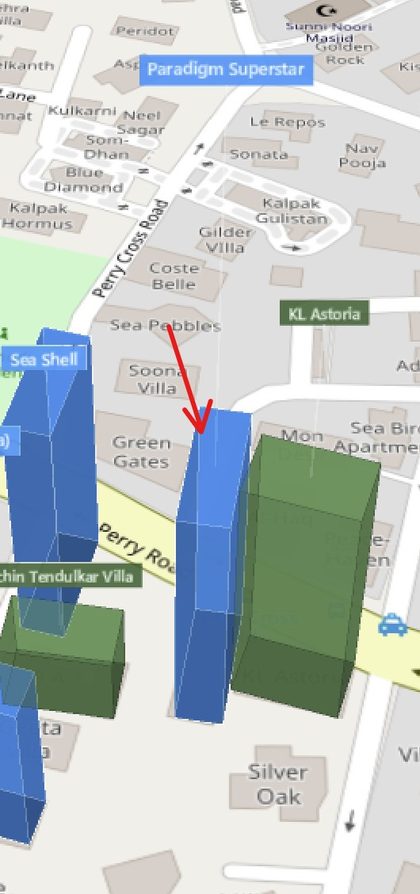 Paradigm Superstar plot outlined on the Rexray View Map