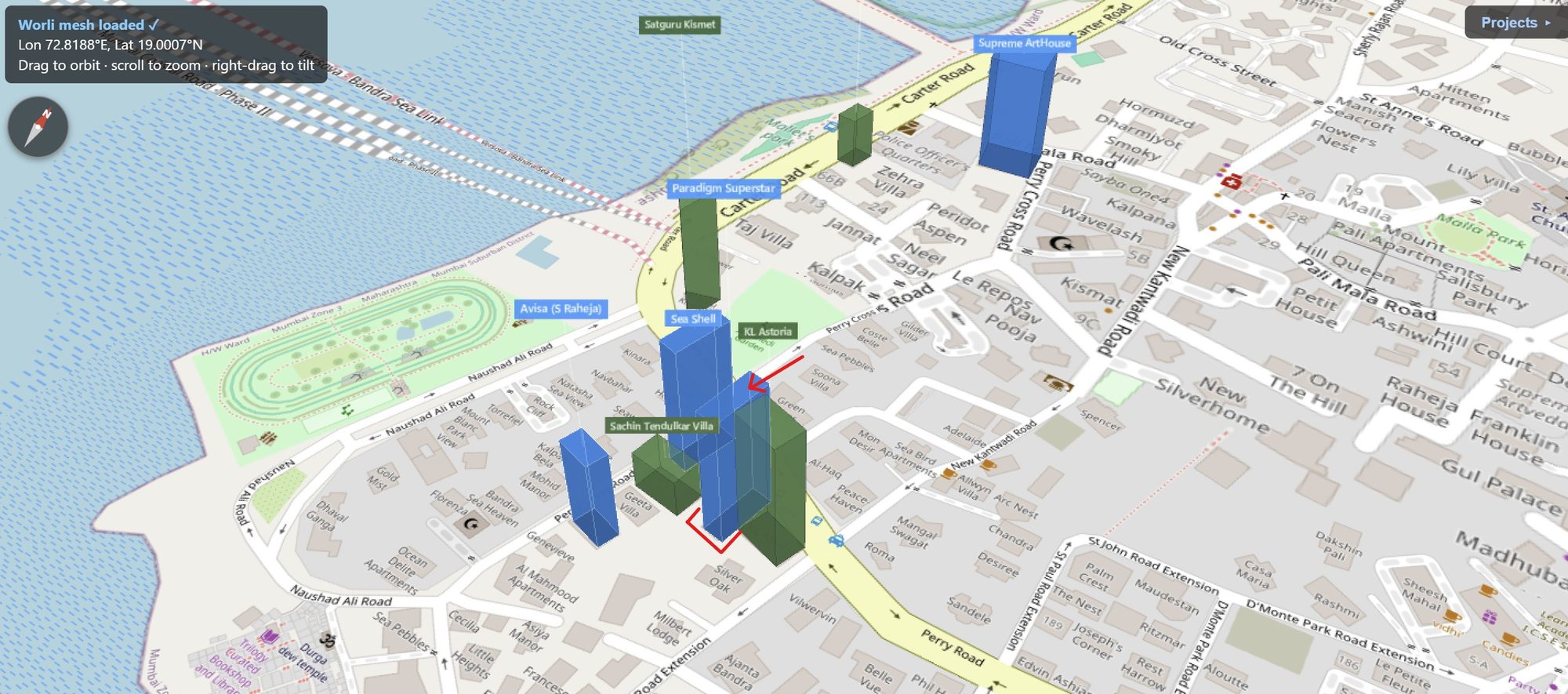 Rexray View Map: Paradigm Superstar and its surrounding development modelled at 2032