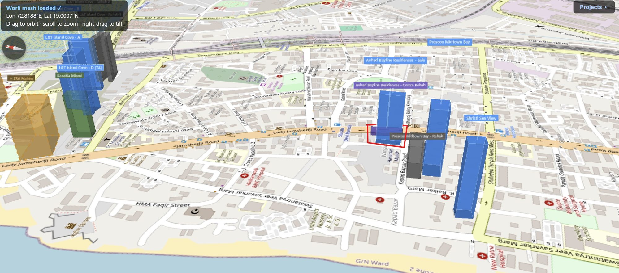 Rexray View Map: Bayline Residences and its surrounding development modelled at 2032