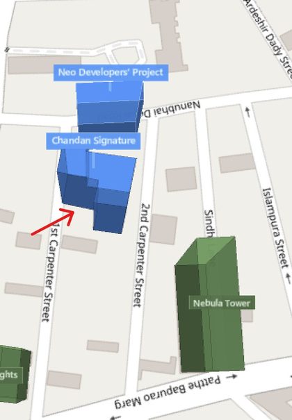 Chandan Signature plot outlined on the Rexray View Map