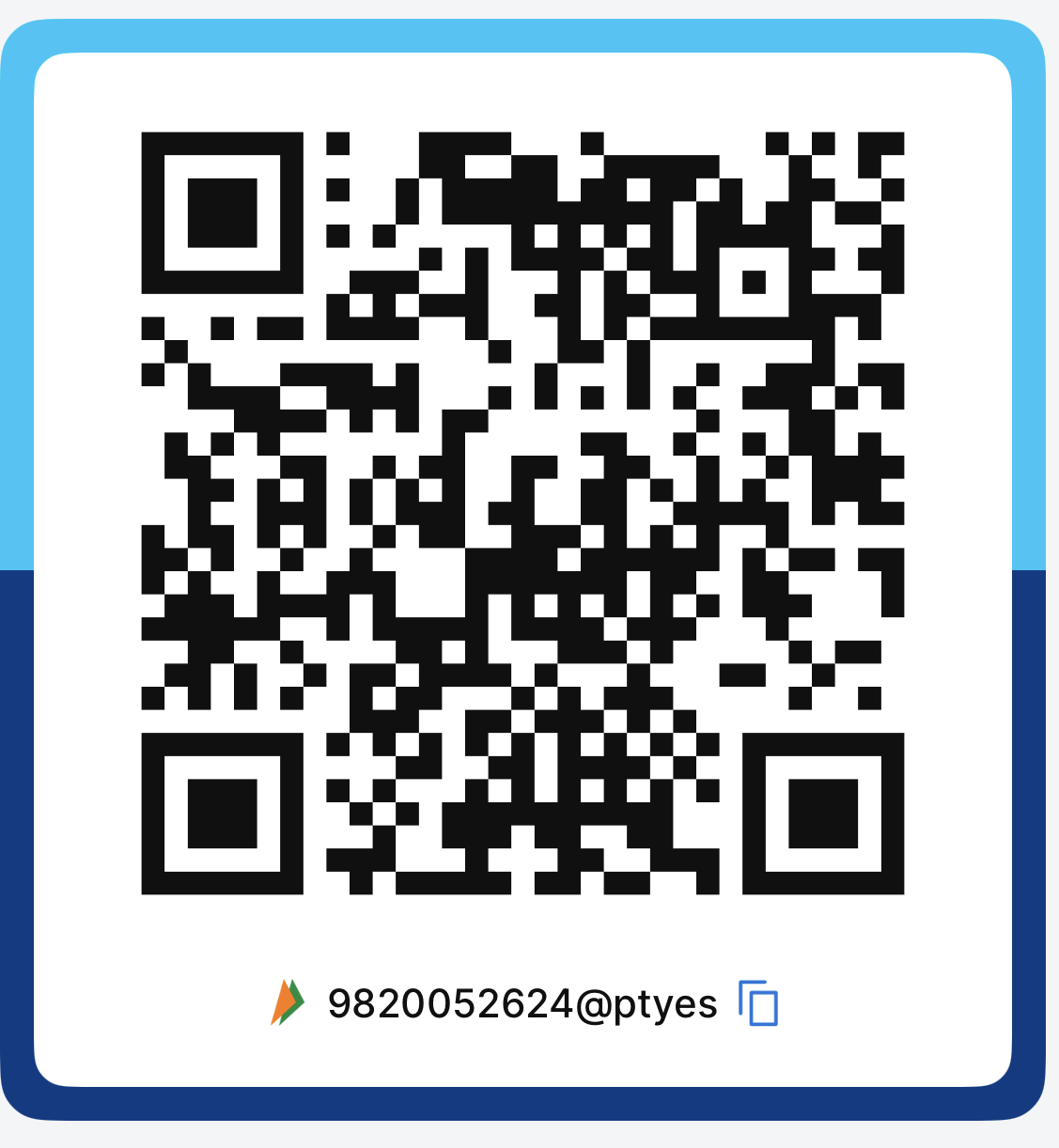 Payment QR code